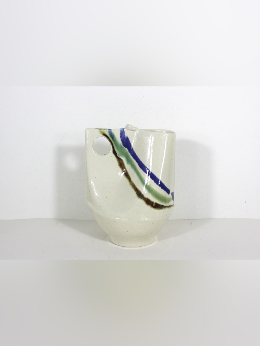 Vintage Studio Pottery Pitcher Jug Vase